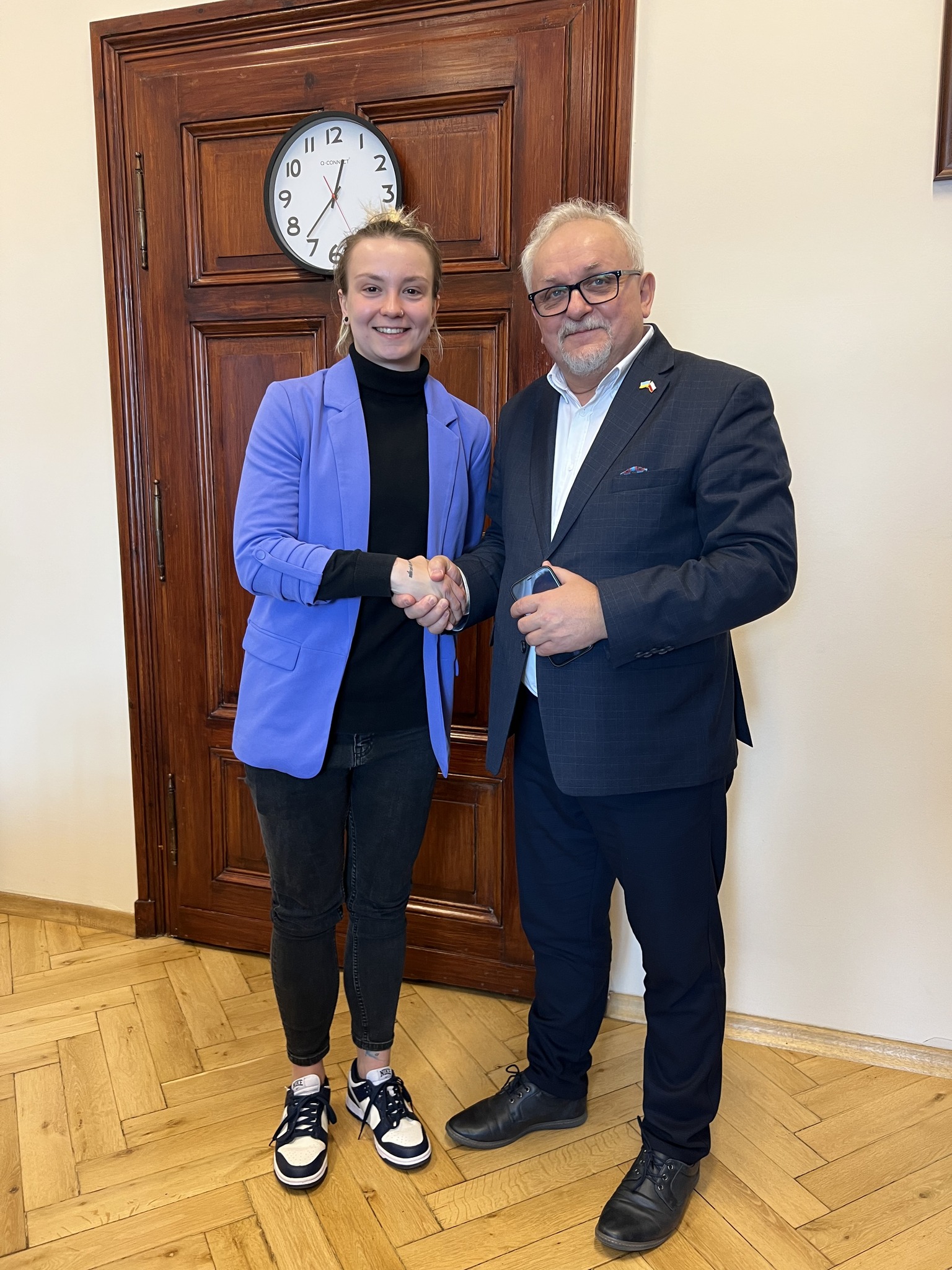 zdjęcie z burmistrzem miasta Tarnowskie Góry